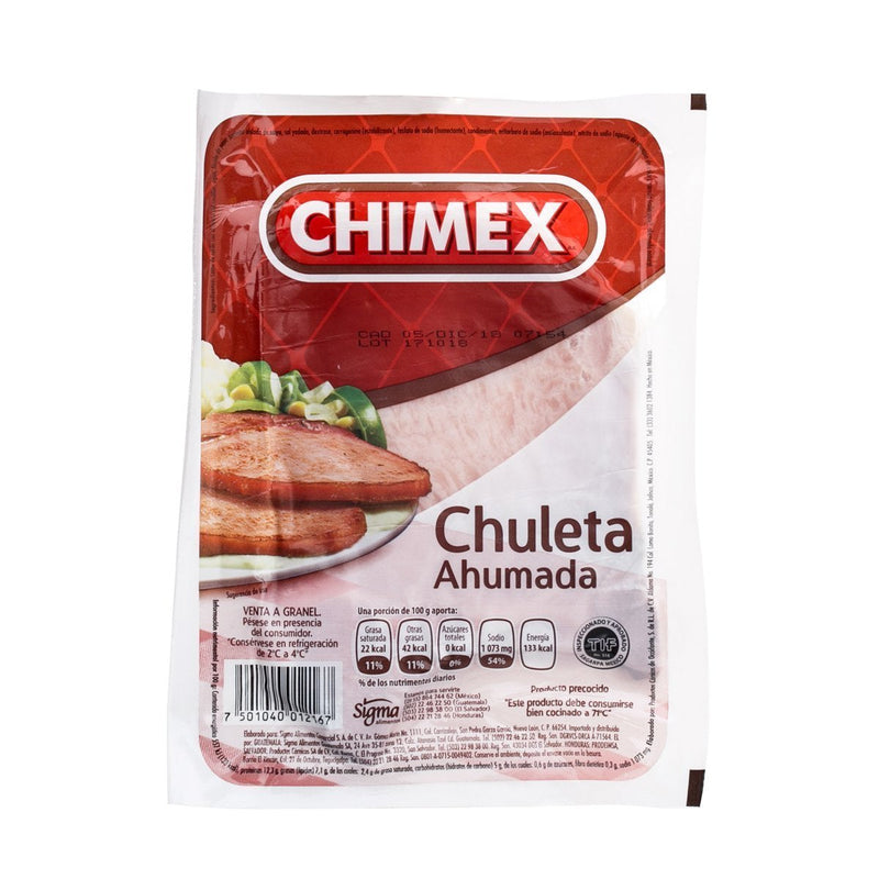 Chuleta Ahumada De Cerdo Chimex 580 g