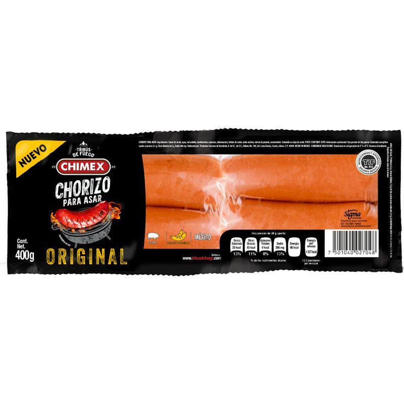 Chorizo para Asar Original Chimex 400 g