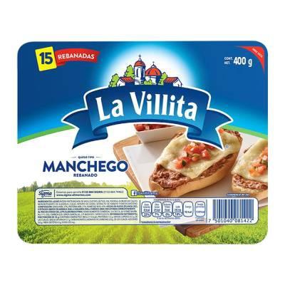 Queso Manchego Rebanado La Villita 400 g