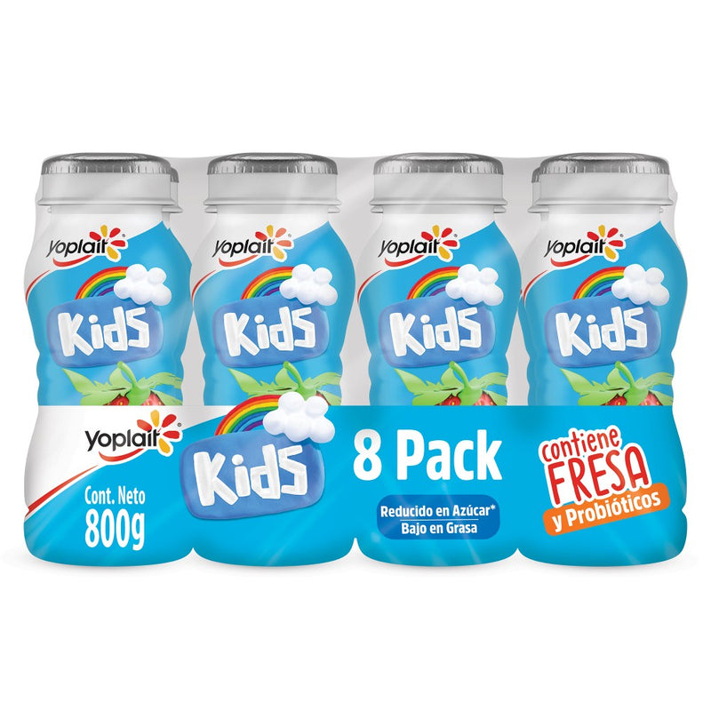 Yoghurt Kids Bebible 8 Pack Fresa Yoplait 800 g