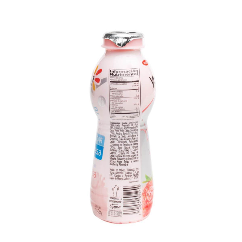 Yogurt Bebible Doble Cero Con Fresa Yoplait 242 g