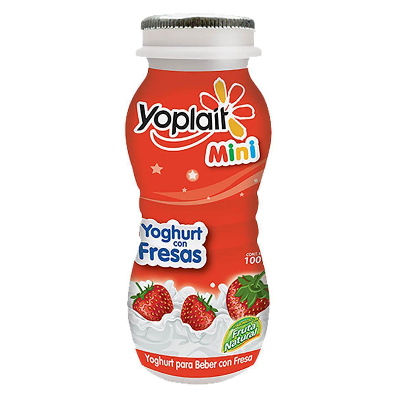 Yoghurt Bebible Mini Con Fresas Yoplait 100 g