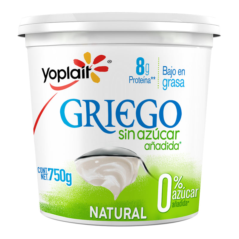 Yoghurt Griego Batido Natural Sin Azúcar Yoplait Yoplait 750 g