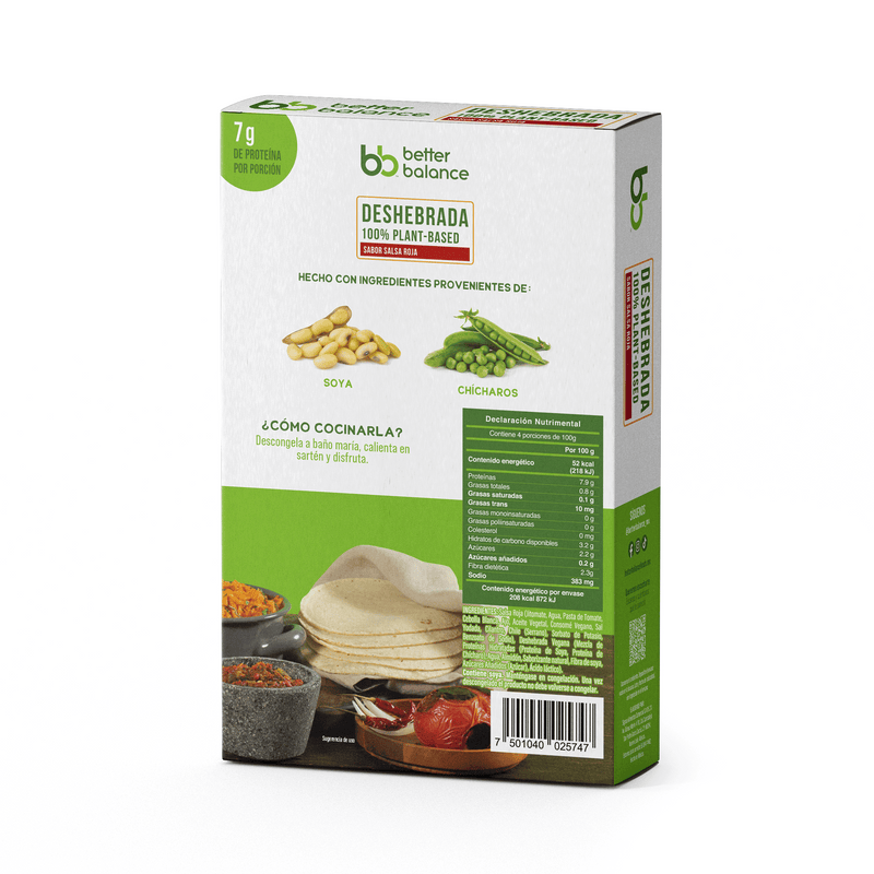 Deshebrada en Salsa Roja Plant Based 400 g