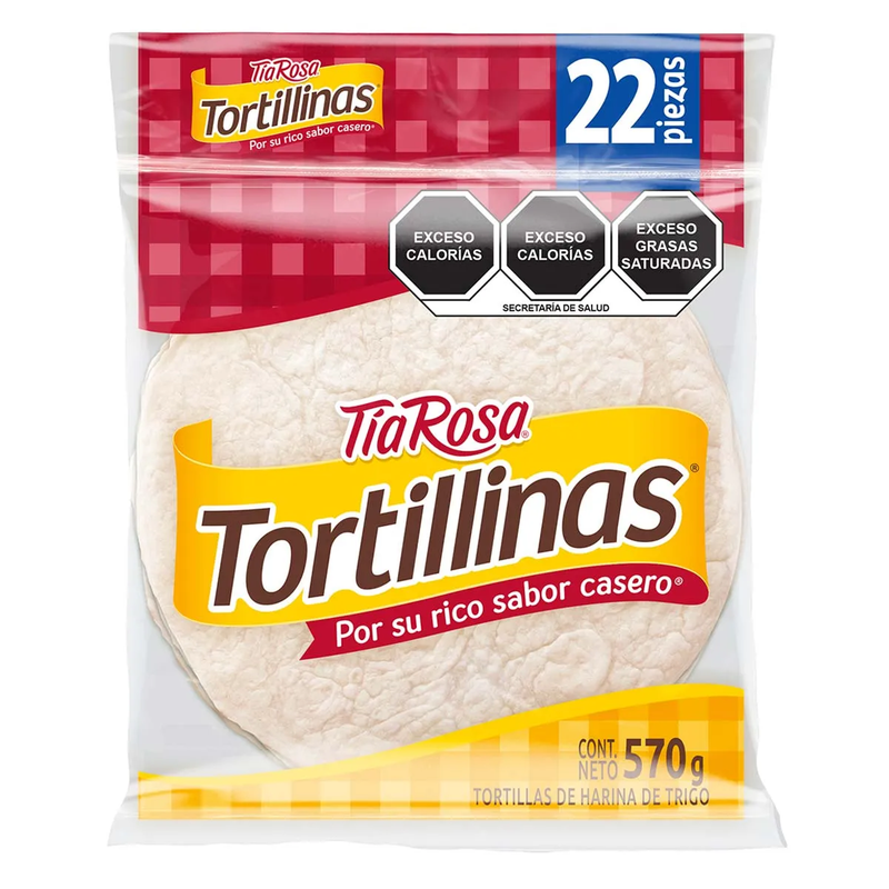 Tortillinas 22 Pzas Tia Rosa 561 g